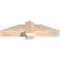 Ekena Millwork Eugene Smooth Timber Gable Bracket, Douglas Fir, 36"W x 9"H x 5 1/2"D x 5 1/2"F, 6/12 Pitch GBW036X09X0606EUG00SDF - alternate 4